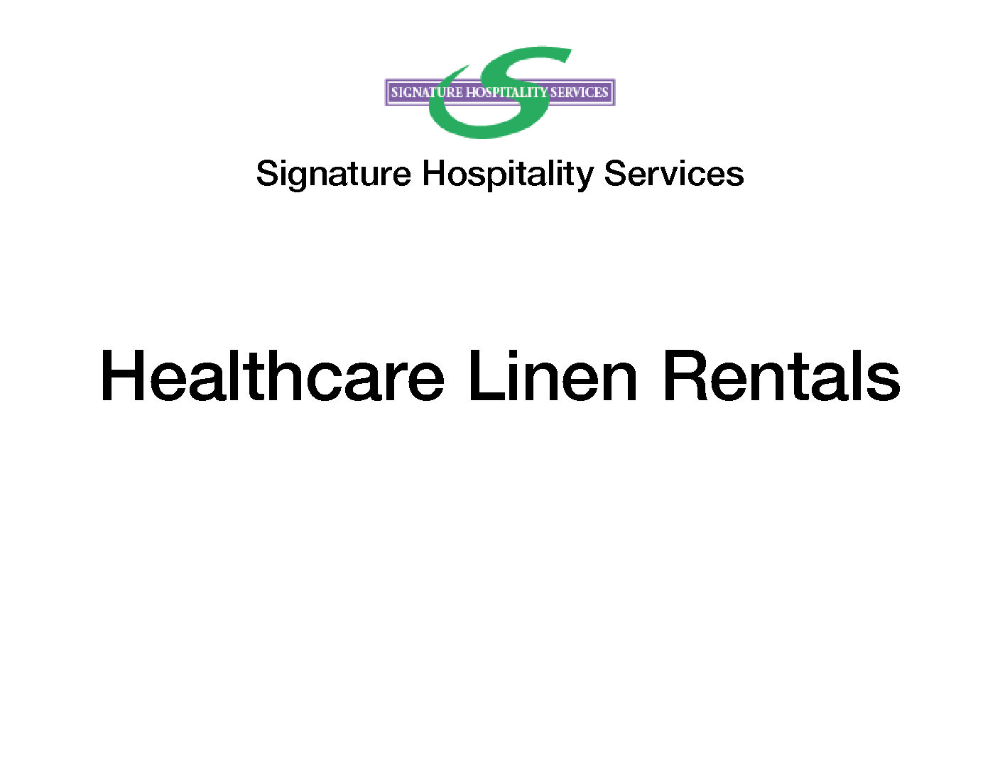 Healthcare Linen Product Catalog